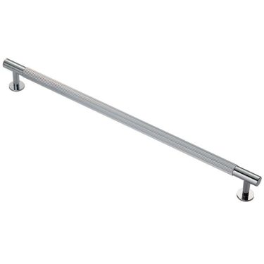 Click Here To Enlarge This Photo Of FTD710HCP - Carlisle Brass Fingertip Design 'Lines' Pull Handle 370mm (320mm c/c) Polished Chrome