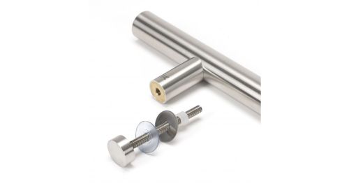 Click Here To Enlarge This Photo Of 50237 From The Anvil Satin SS (316) 1800mm T Bar Handle Bolt Fix 32mm dia.
