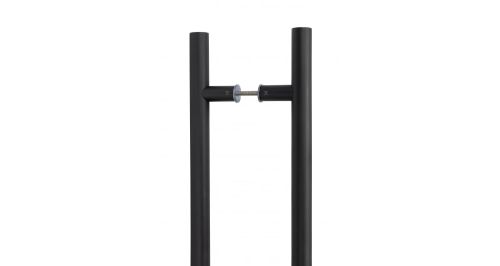 Click Here To Enlarge This Photo Of 50262 From The Anvil Matt Black SS (316) 1200mm T Bar Handle B2B Fix 32mm dia.