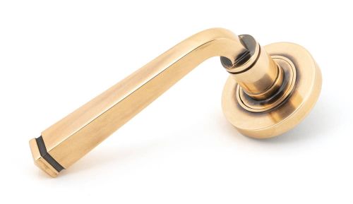 Click Here To Enlarge This Photo Of 46093 From The Anvil Polished Bronze Avon Round Lever on Rose Set (Plain)