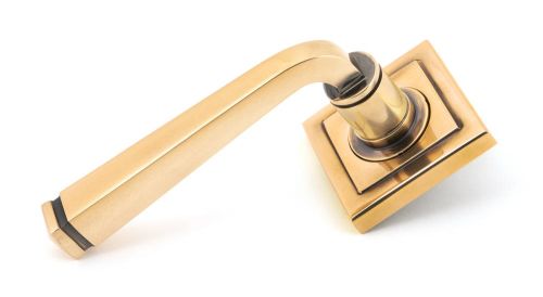 Click Here To Enlarge This Photo Of 46096 From The Anvil Polished Bronze Avon Round Lever on Rose Set (Square)