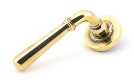 50017 From The Anvil Aged Brass Newbury Lever on Rose Set (Plain) - Unsprung