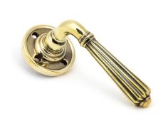 50081 From The Anvil Aged Brass Hinton Lever on Rose Set - Unsprung