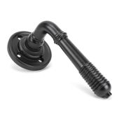 50089 From The Anvil Aged Bronze Reeded Lever on Rose Set - Unsprung
