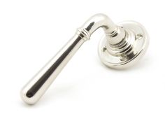 50092 From The Anvil Polished Nickel Newbury Lever on Rose Set - Unsprung