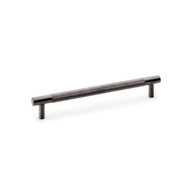 Click Here To Enlarge This Photo Of AW810-160-DBZPVD - Alexander & Wilks Brunel Diamond Knurled T-Bar Cabinet Handle - Dark Bronze PVD - 160mm Centres