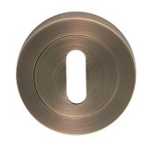 GK4003AB - Carlisle Brass Standard Key Escutcheon 52mm x 8mm Antique Brass