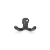 AW773BL - Alexander & Wilks Victorian Double Robe Hook - Black