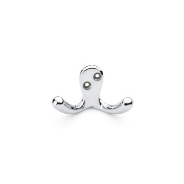 Click Here To Enlarge This Photo Of AW773PC - Alexander & Wilks Victorian Double Robe Hook - Polished Chrome