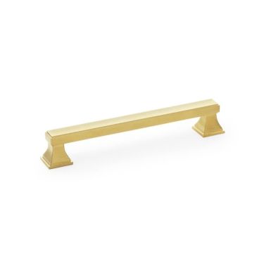 Click Here To Enlarge This Photo Of AW813-160-SBPVD - Alexander & Wilks Jesper Square Cabinet Pull Handle - Satin Brass PVD - 160mm Centres
