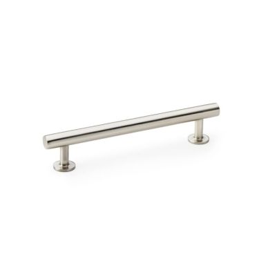 Click Here To Enlarge This Photo Of AW814-128-SN - Alexander & Wilks Round T-Bar Cabinet Pull Handle - Satin Nickel - 128mm Centres