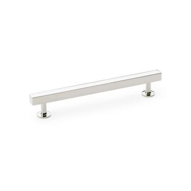 Click Here To Enlarge This Photo Of AW815-160-PN - Alexander & Wilks Square T-Bar Cabinet Pull Handle - Polished Nickel - 160mm Centres