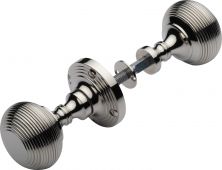 RIM V971-PNF Heritage Brass Reeded Rim Knob Polished Nickel Finish