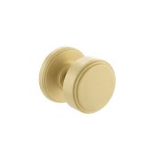 Atlantic - MH350SMKSB Millhouse Brass 'Boulton' Stepped Mortice Knob on Concealed Fix Rose - Satin Brass