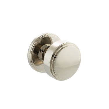 Click Here To Enlarge This Photo Of Atlantic - MH350SMKPN Millhouse Brass 'Boulton' Stepped Mortice Knob on Concealed Fix Rose - Polished Nickel
