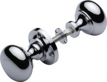 RIM V980-PC Heritage Brass Victoria Rim Knob Polished Chrome Finish