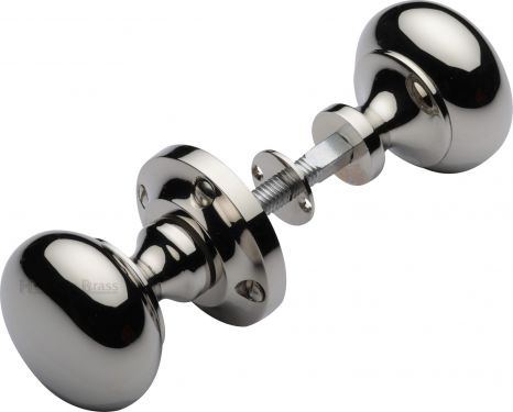 Click Here To Enlarge This Photo Of RIM V980-PNF Heritage Brass Victoria Rim Knob Polished Nickel Finish