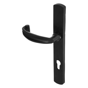 Click Here To Enlarge This Photo Of DuraTique, 92mm MPL Bow Door Handle - Stainless Steel Textured Matt Black Finish 44-68mm (CO7200C-TMB)