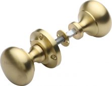 RIM V980-SB Heritage Brass Victoria Rim Knob Satin Brass Finish