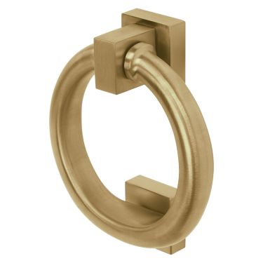 Click Here To Enlarge This Photo Of BLU Performance Ring Door Knocker, G316 Stainless Steel, PVD Satin Brass (DKB200-PSB)