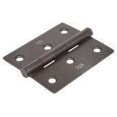 BLU Performance Slim Knuckle Door and Window Hinge Square Corner, 76 x 66 x 2mm, G316 Stainless Steel, Oil Rubbed Bronze (HY3-ORB)