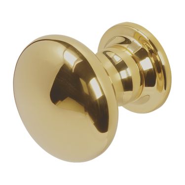 Click Here To Enlarge This Photo Of BLU Performance Centre Door Knob, Bolt Fix, G316 Stainless Steel, PVD Polished Brass (KM388-PPB)