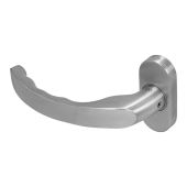 BLU Performance Ergonomic Lever Door Handle on Oval Rose, G316 Satin Stainless Steel (KM930B-SSS)