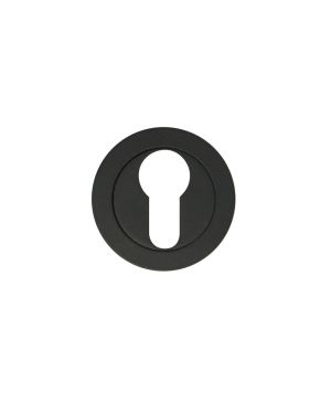 Click Here To Enlarge This Photo Of ZPA001-MB - Zoo Hardware Stanza Euro Profile Escutcheon - Matt Black (Contract Range)
