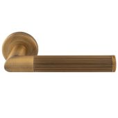 SZM170AB - Carlisle Brass Serozzetta 'Trend' Lines Lever on Round Rose - Antique Brass