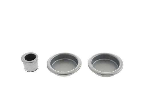 Click Here To Enlarge This Photo Of B019201032 - AGB Sliding Door Flush Pulls (Round) - Satin Chrome