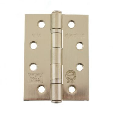 Click Here To Enlarge This Photo Of Atlantic - AHG111433SN Grade 11 Fire Rated Ball Bearing Hinges 4" x 3" x 2.5mm - Satin Nickel