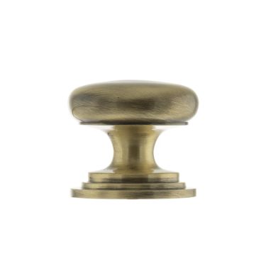 Click Here To Enlarge This Photo Of Atlantic - OEC1238AB Old English 'Lincoln' Solid Brass Victorian Cabinet Knob 38mm on Concealed Fix - Antique Brass