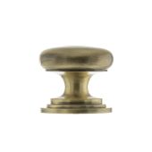 Atlantic - OEC1238AB Old English 'Lincoln' Solid Brass Victorian Cabinet Knob 38mm on Concealed Fix - Antique Brass