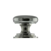 Atlantic - OEC1238PC Old English 'Lincoln' Solid Brass Victorian Cabinet Knob 38mm on Concealed Fix - Polished Chrome