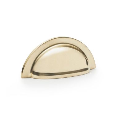 Click Here To Enlarge This Photo Of AW903PB - Alexander & Wilks Ridged Cup Pull 76mm c/c - Polished Brass