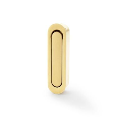 Click Here To Enlarge This Photo Of AW991SBPVD - Alexander & Wilks Sliding Door Edge Pull (Radius) - Satin Brass PVD