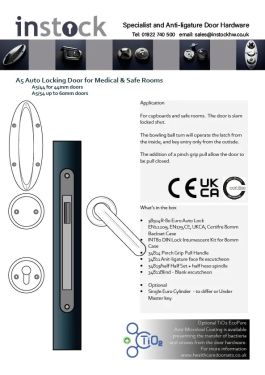 Click Here To Enlarge This Photo Of Eclipse Specialist Anti-Ligature A5 Auto Locking Door Set for Medical & Safe Rooms