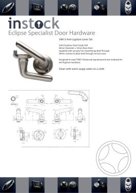 Click Here To Enlarge This Photo Of Eclipse Specialist Anti-Ligature A5 Auto Locking Door Set for Medical & Safe Rooms