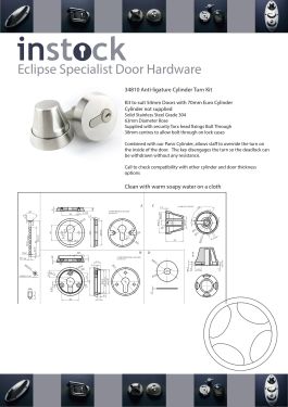 Click Here To Enlarge This Photo Of Eclipse Specialist Anti-Ligature A6 Auto Locking Door Set for Medical & Safe Rooms