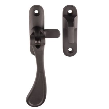 Click Here To Enlarge This Photo Of M73MBRZ - Carlisle Brass Victorian Reversible Casement Fastener with Hook & Mortice Plate Matt Bronze
