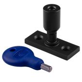 WF17MB - Carlisle Brass Locking Casement Stay Pin Matt Black
