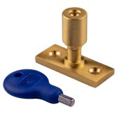 WF17SB - Carlisle Brass Locking Casement Stay Pin Satin Brass