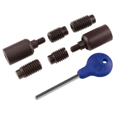 Click Here To Enlarge This Photo Of WF18MBRZ - Carlisle Brass Sash Window Stop (2 x Stops 4 x Ferrules 1 x Key) 25 x 16mm Matt Bronze