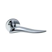 SB1104PC - Spira Brass Flavia Lever Handle on Round Rose - Polished Chrome