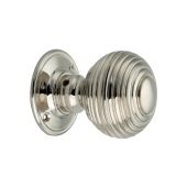 SB2106PN - Spira Brass Beehive Large 60mm Mortice Door Knobs - Polished Nickel