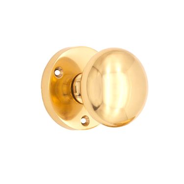 Click Here To Enlarge This Photo Of SB2114PB - Spira Brass Victorian Mortice Door Knobs - Polished Brass