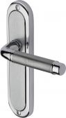 SAT1010-AP Heritage Brass Door Handle Lever Latch Saturn Design Apollo Finish
