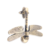 SB4108ANT - Spira Brass Dragonfly Door Knocker - Antique Brass