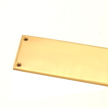 Click Here To Enlarge This Photo Of SB2214PB - Spira Brass Victorian Finger Plate 275mm - Polished Brass