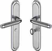 SAT2030-AP Heritage Brass Door Handle For Bathroom Saturn Long Design Apollo Finish